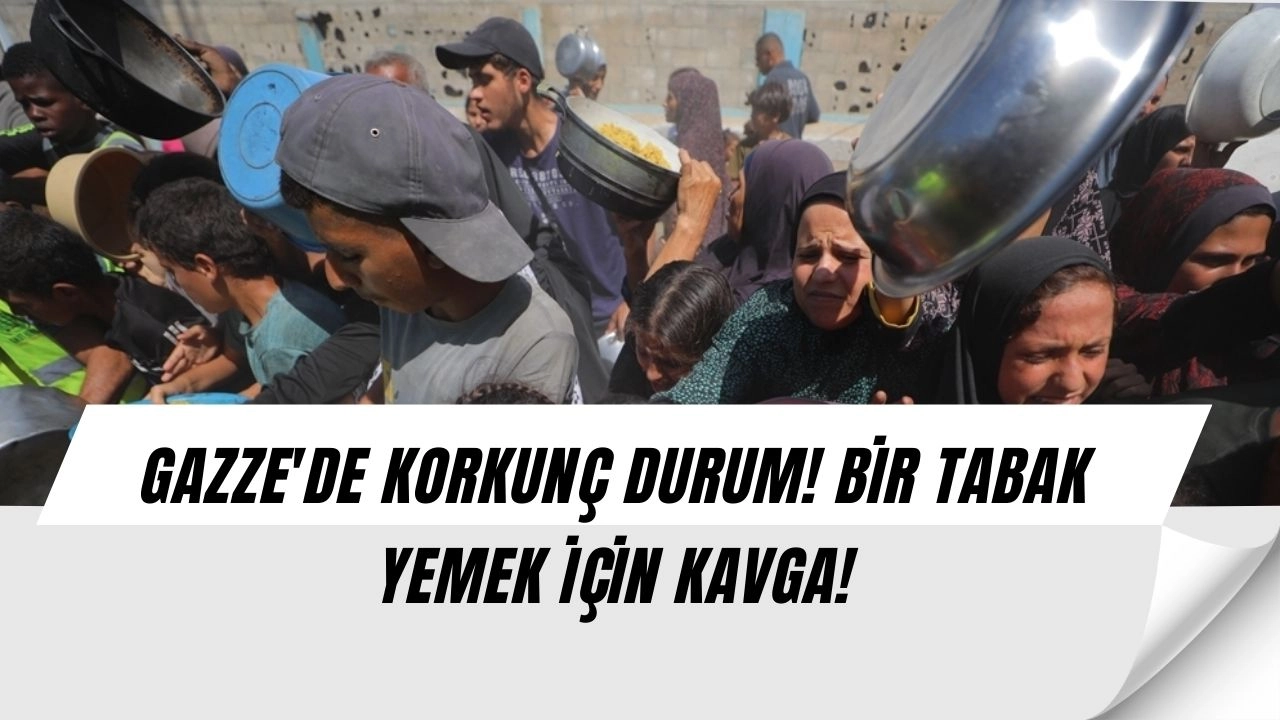 Gazze'de Yürek Burkan Manzara! İnsanlar Yemeğe Koştu!