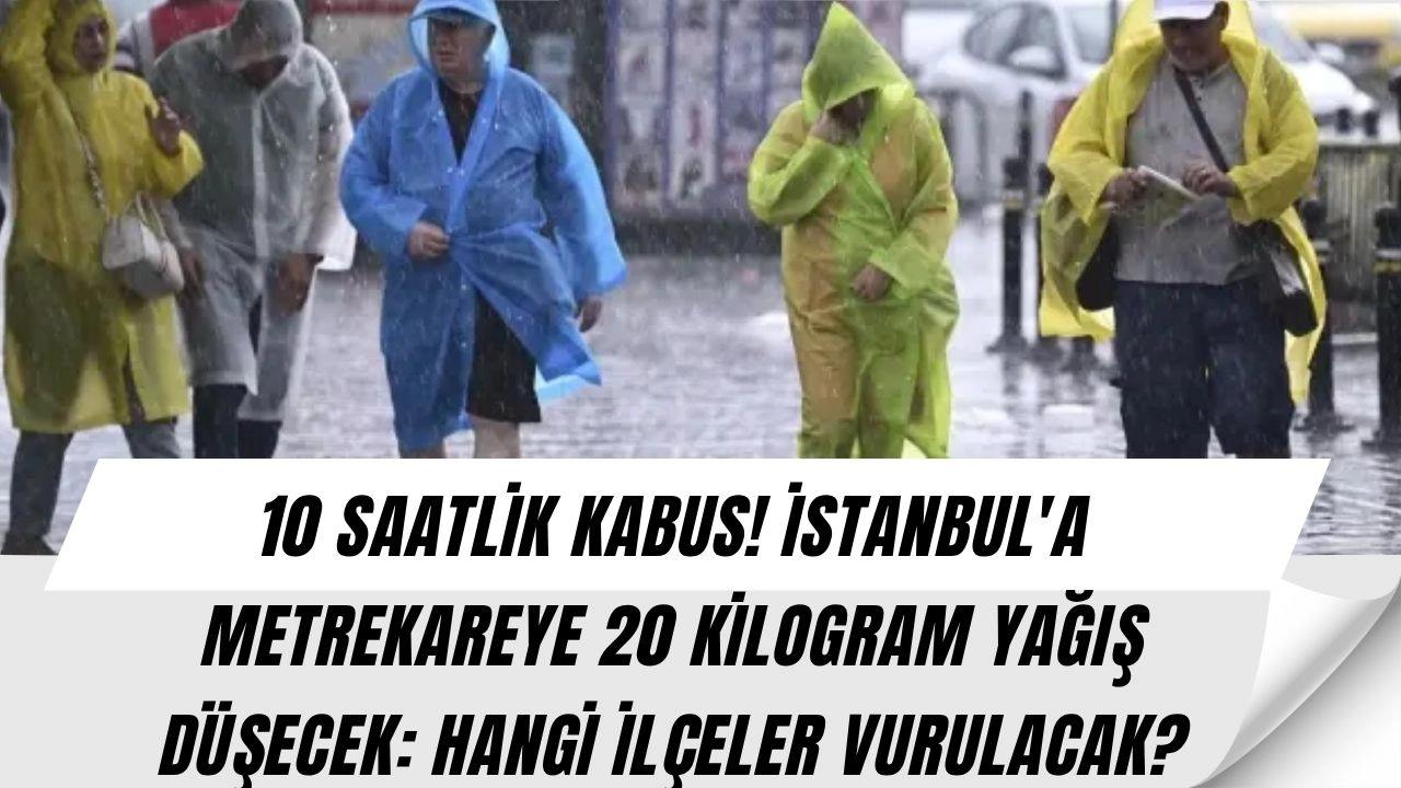İstanbul'da Korkutan Uyarı! Öğleden Sonra Başlayacak Olan "Fırtına Yağmur" Geliyor!