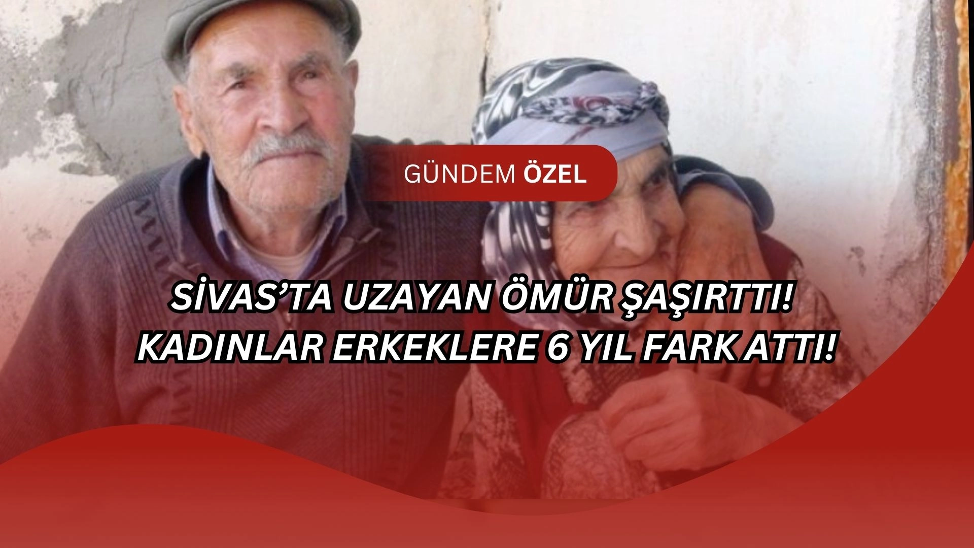 Sivas’ta Uzayan Ömür Şaşırttı! Kadınlar Erkeklere 6 Yıl Fark Attı!