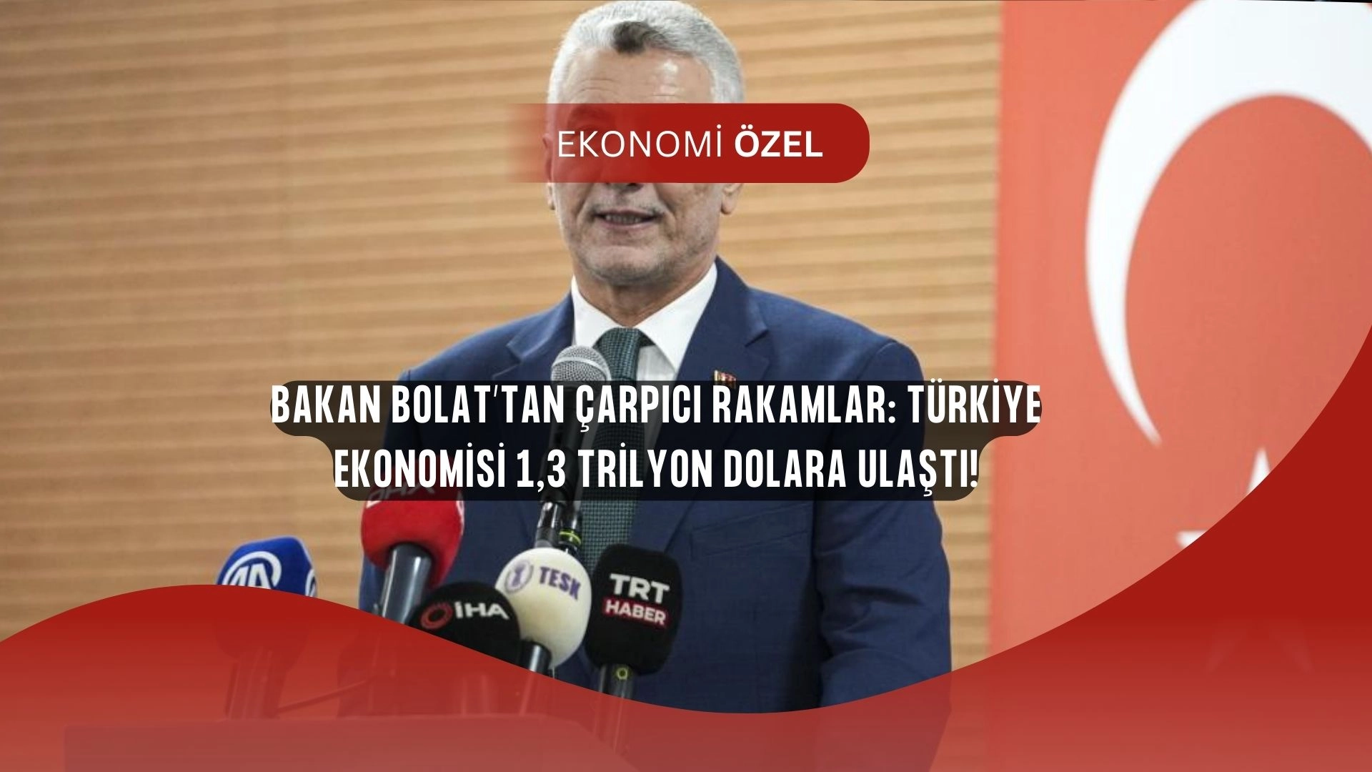 Bakan Bolat’tan flaş açıklama: “Türkiye ekonomisini 5 yılda 1,3 trilyon dolara taşıdık!”