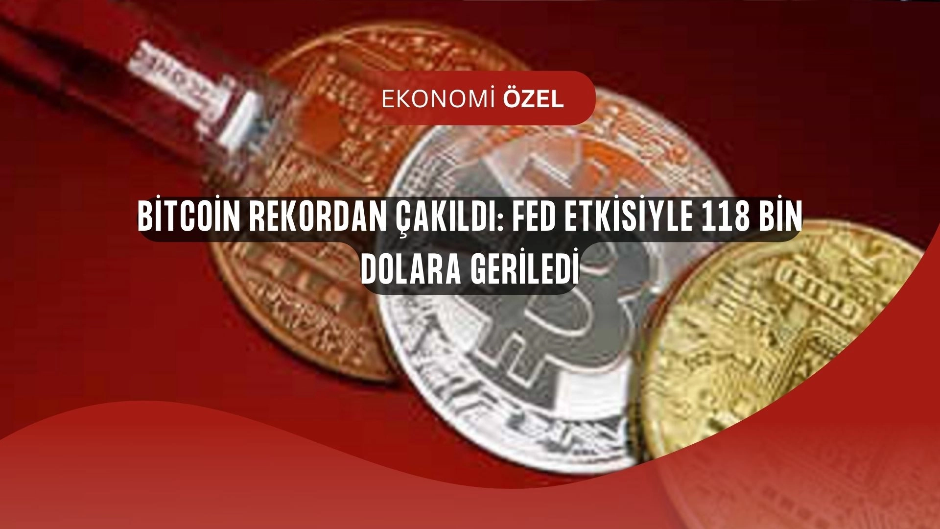 Bitcoin’de şok düşüş: Fed korkusu ralliyi kesti, yatırımcılar panikte!