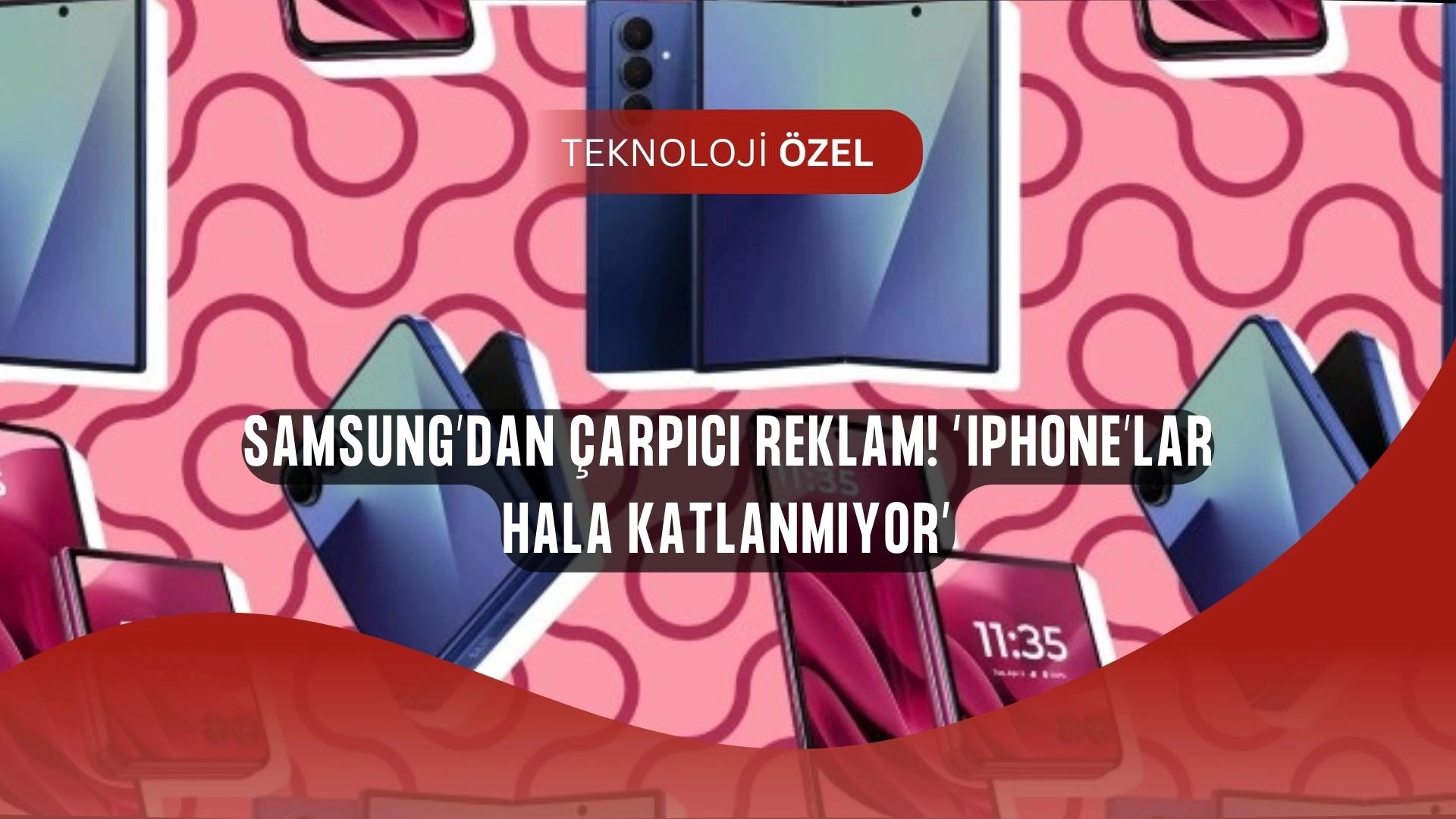 Samsung’dan Olay Reklam! “iPhone’lar Hâlâ Katlanmıyor” Mesajı Sosyal Medyayı Salladı