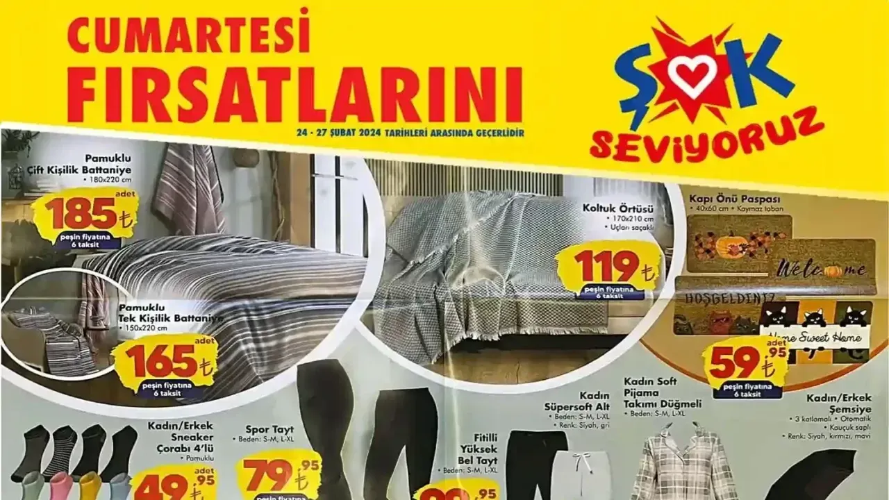 ŞOK 24 Şubat Aktüel Ürünler Kataloğu Yayınlandı! Şok 24 Şubat Aktüel Ürünler Kataloğunda İndirimli Hangi Ürünler Var?