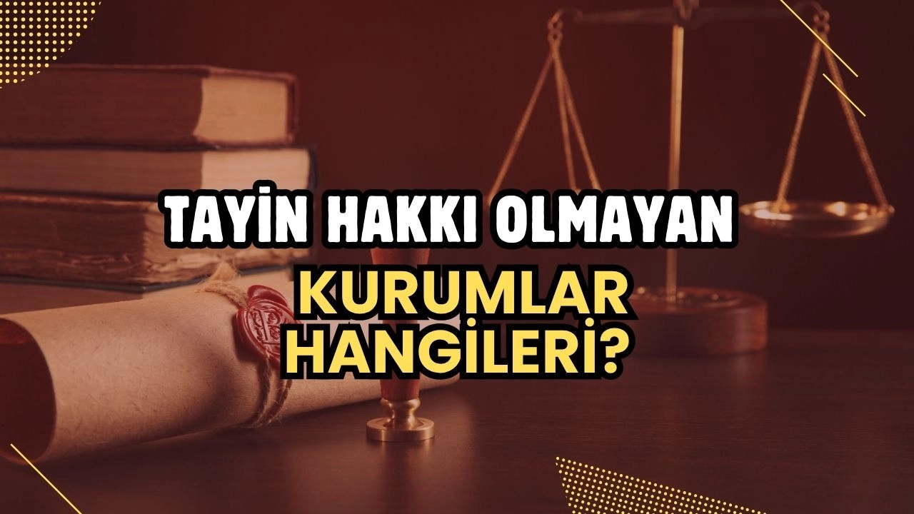 Kamu Personelinin Merak Ettiği Soru! Tayin Hakkı Olmayan Kurumlar Hangileri? Çakılı Kadro Detayları!