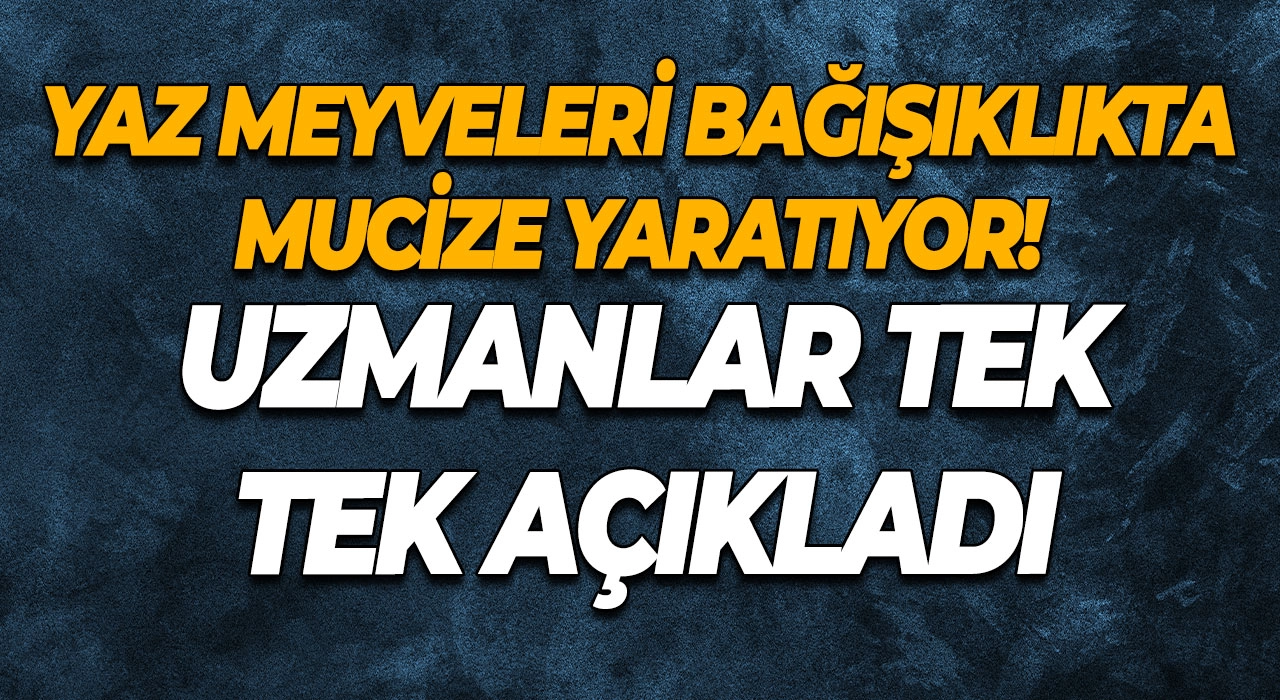 Yaz Meyveleri Bağışıklıkta Mucize Yaratıyor! Uzmanlar Tek Tek Açıkladı